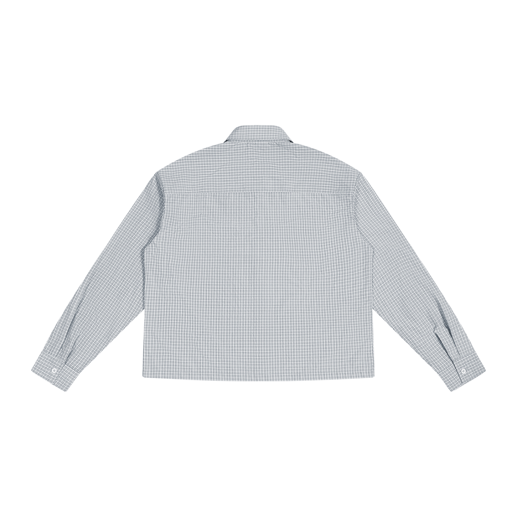 Boxy Plaid Long Sleeve Shirt