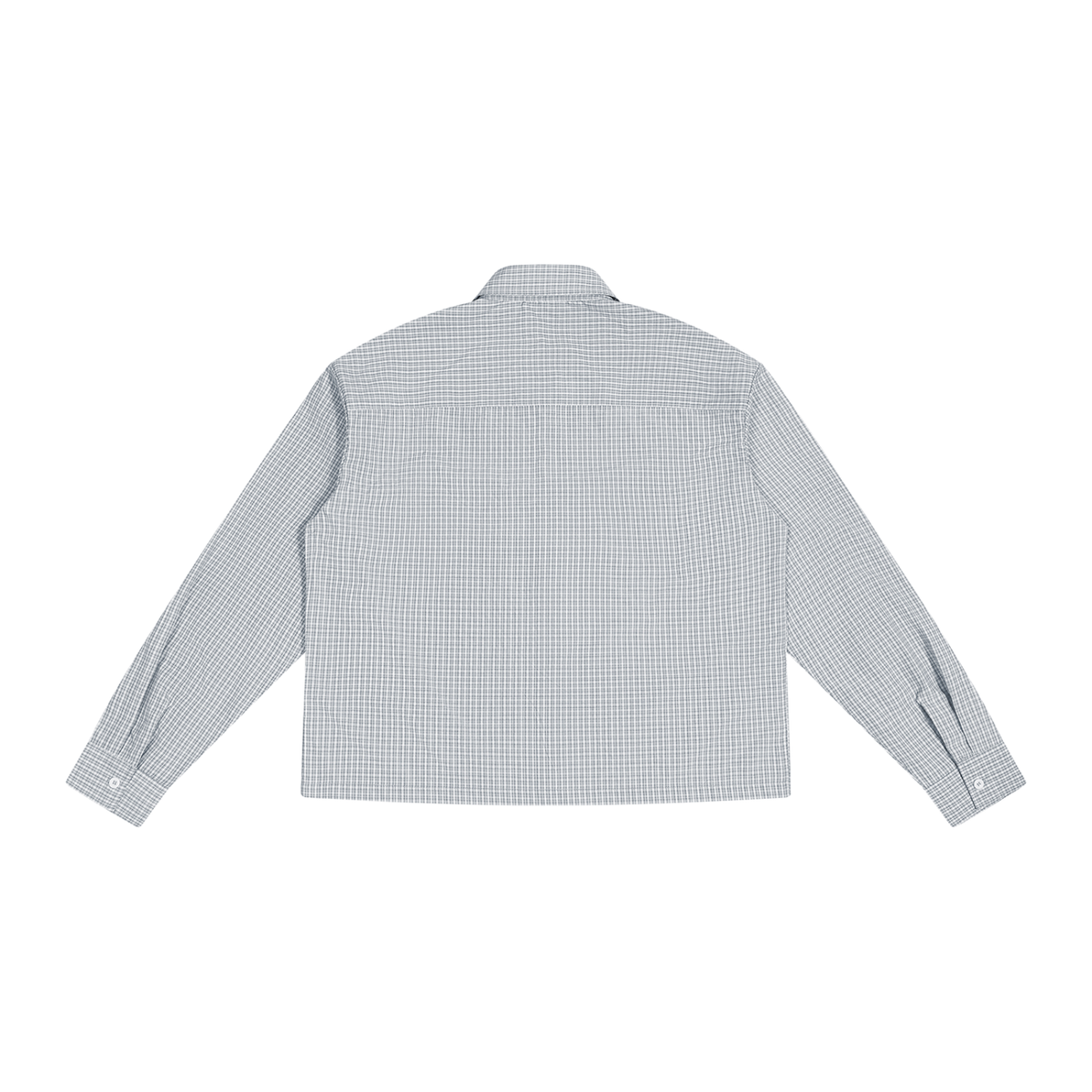 Boxy Plaid Long Sleeve Shirt
