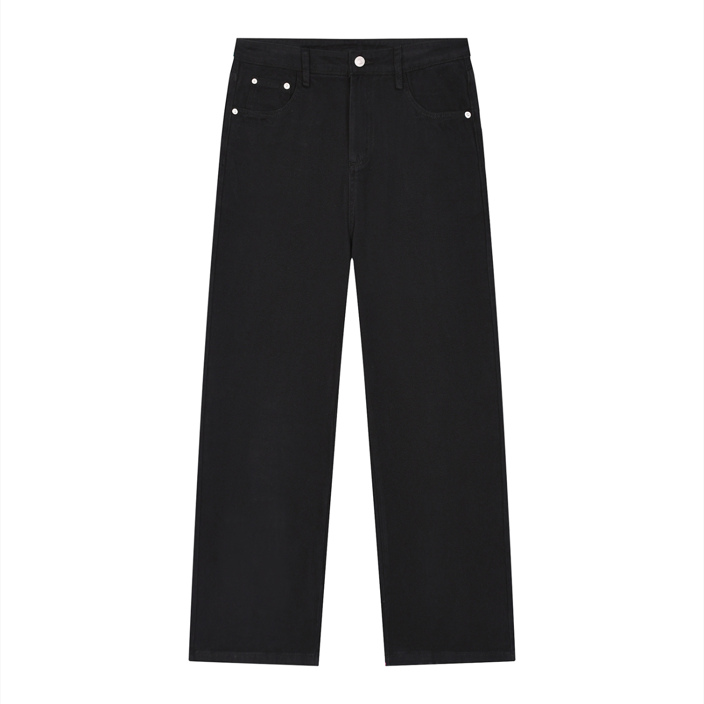 Vintage Wash Straight Leg Jeans