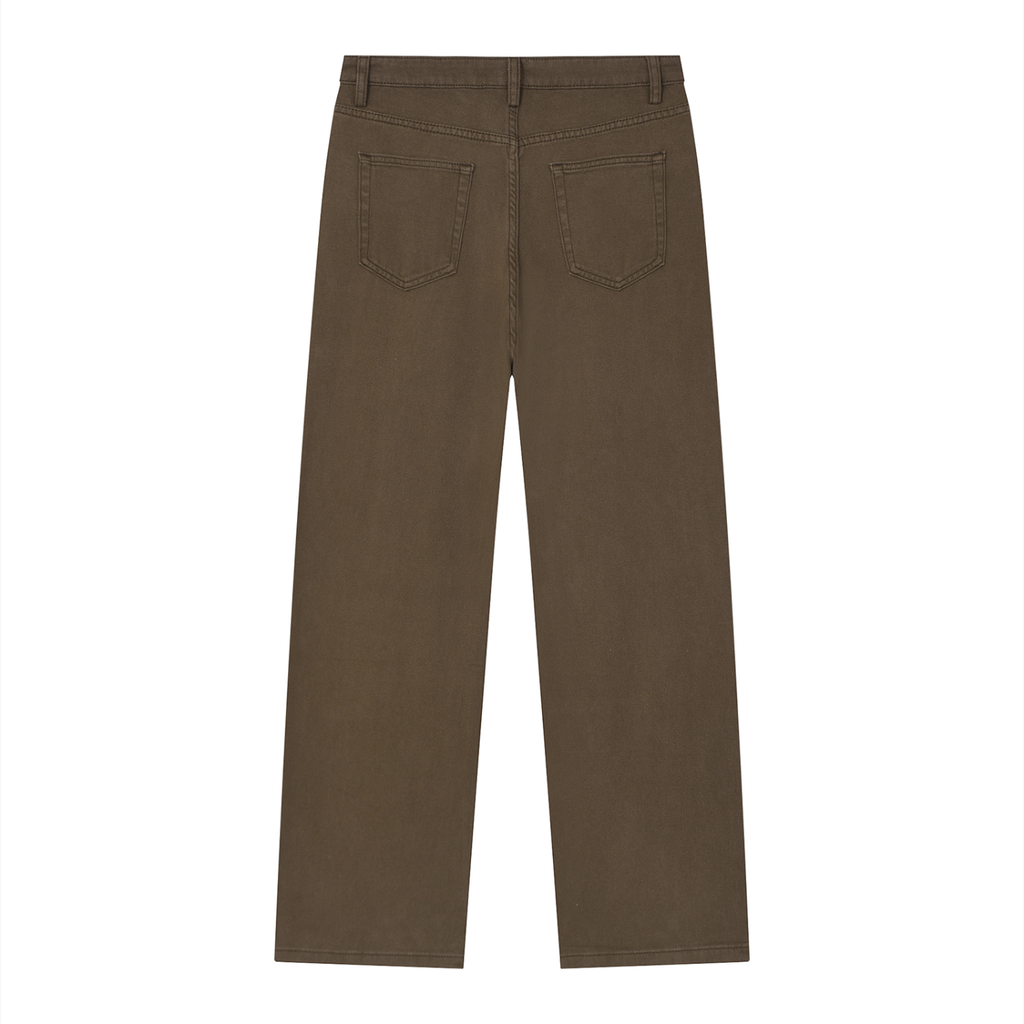 Vintage Wash Straight Leg Jeans