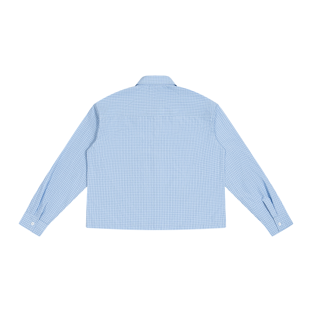 Boxy Plaid Long Sleeve Shirt