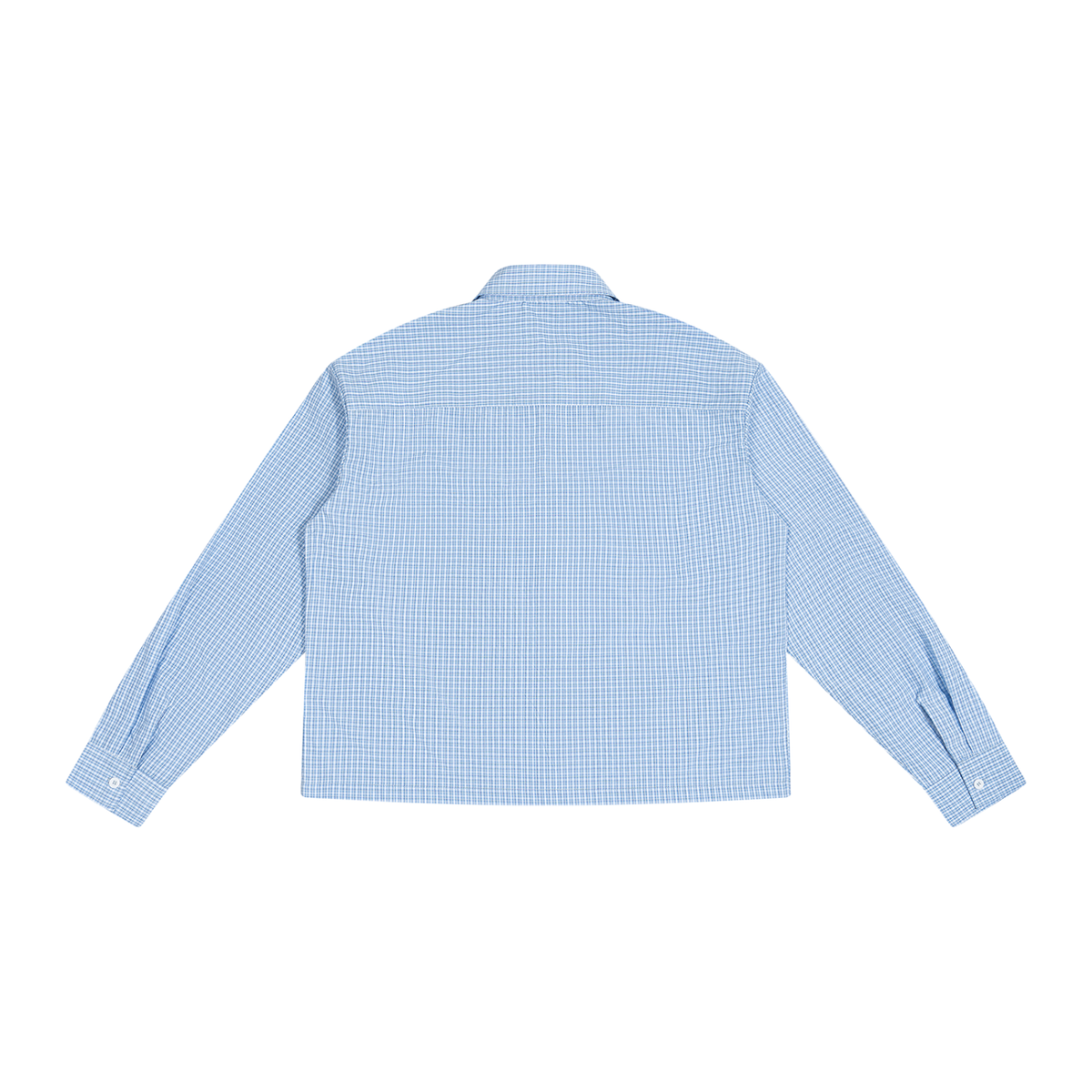 Boxy Plaid Long Sleeve Shirt
