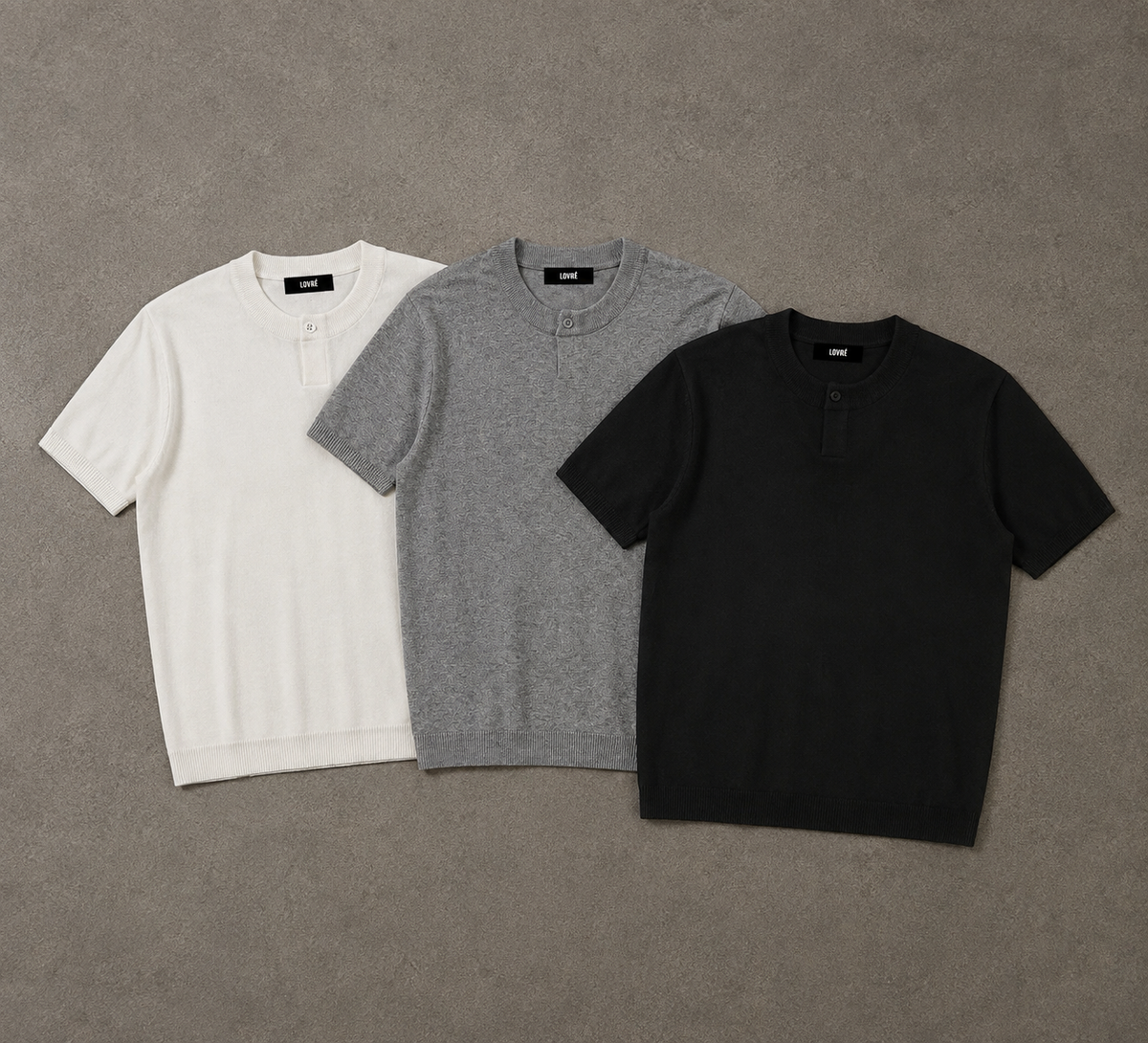 Sleeve Henley T-Shirt