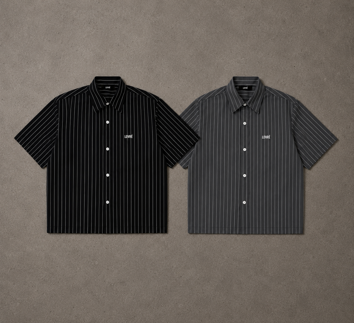 Striped Boxy Button-Up Shirt