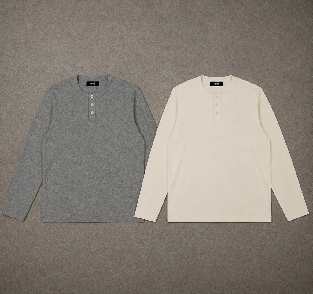 Long Sleeve Henley T-Shirt