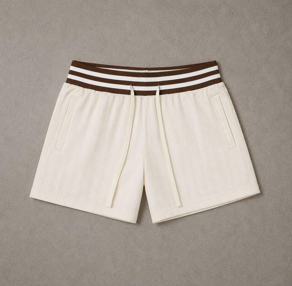 Striped Drawstring Shorts