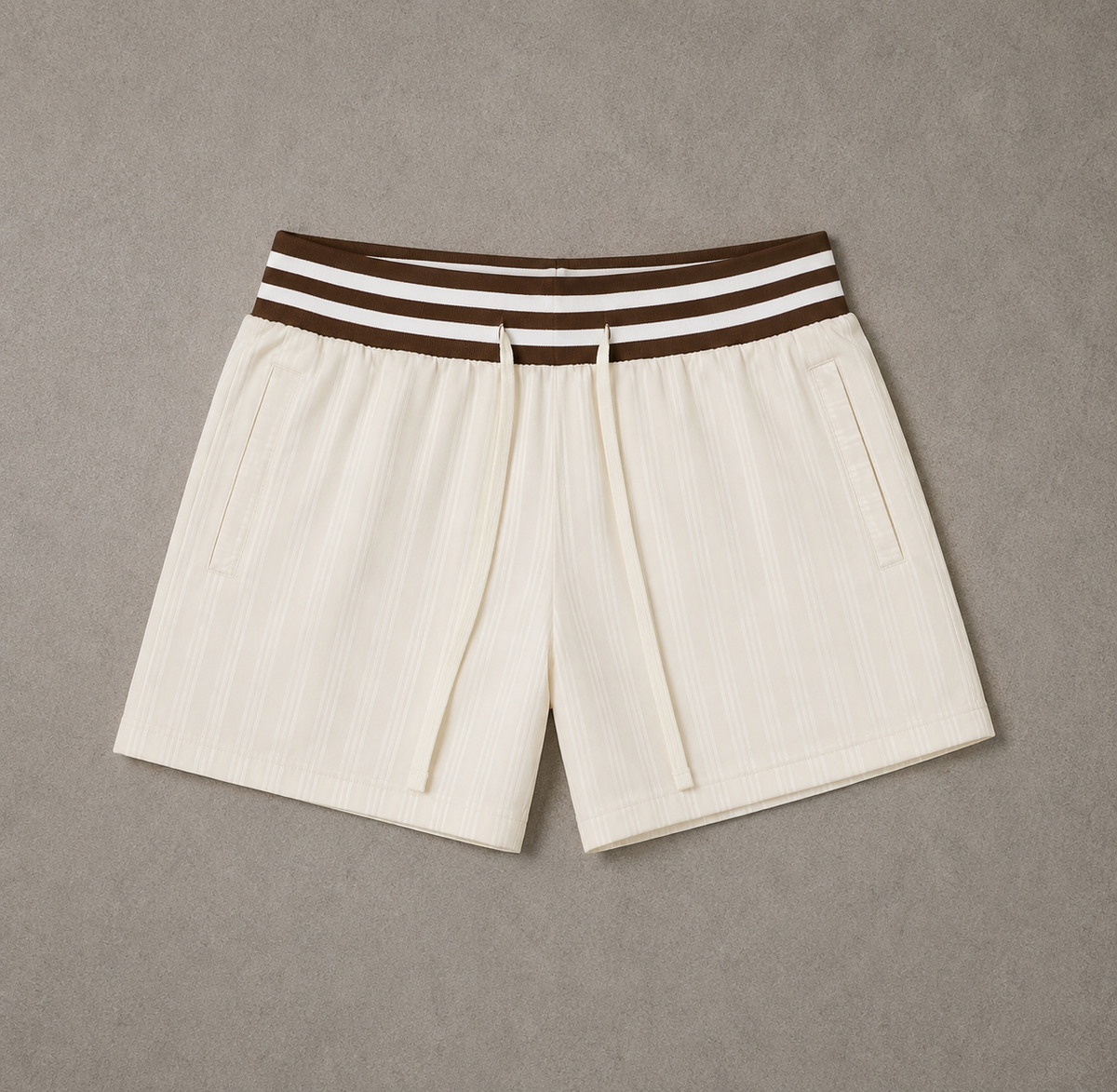 Striped Drawstring Shorts