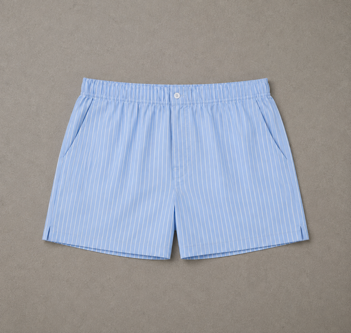 Striped Elastic Waist Shorts