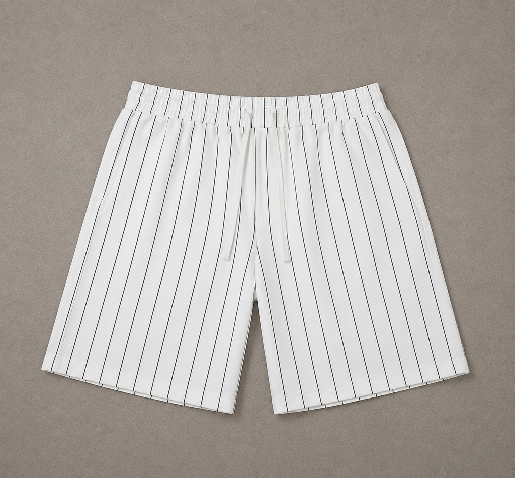 Striped Loose Fit Shorts