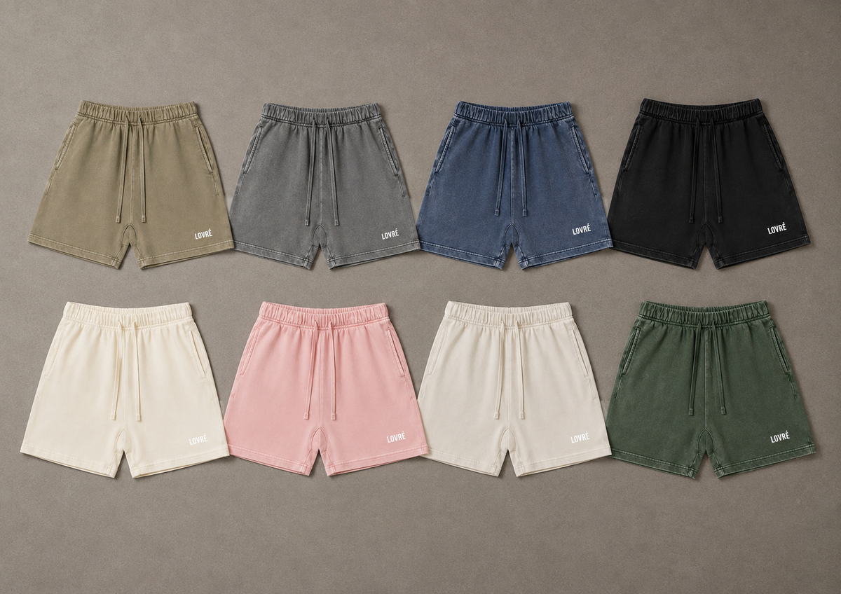 Vintage Wash Cotton Shorts
