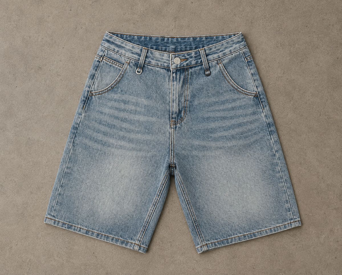 Vintage Wash Denim Shorts