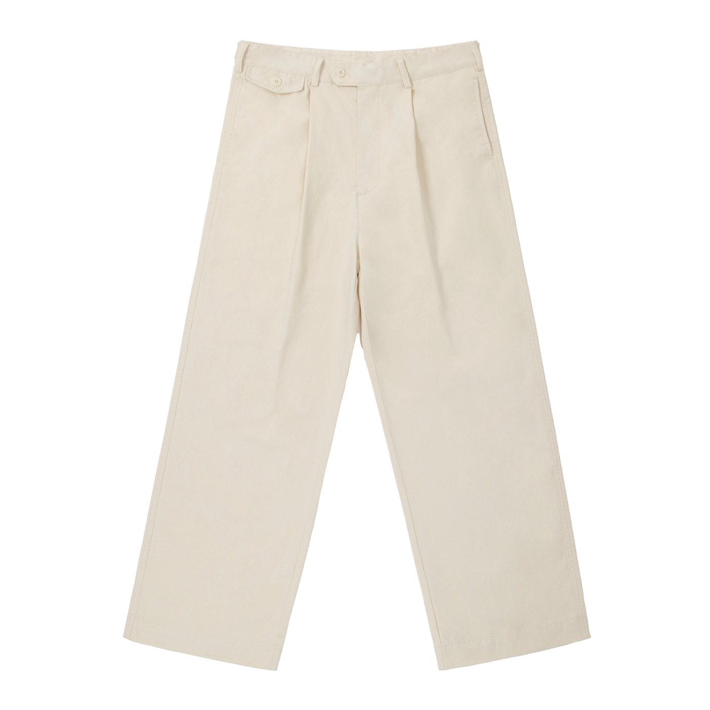 Waist Straight-Leg Pants